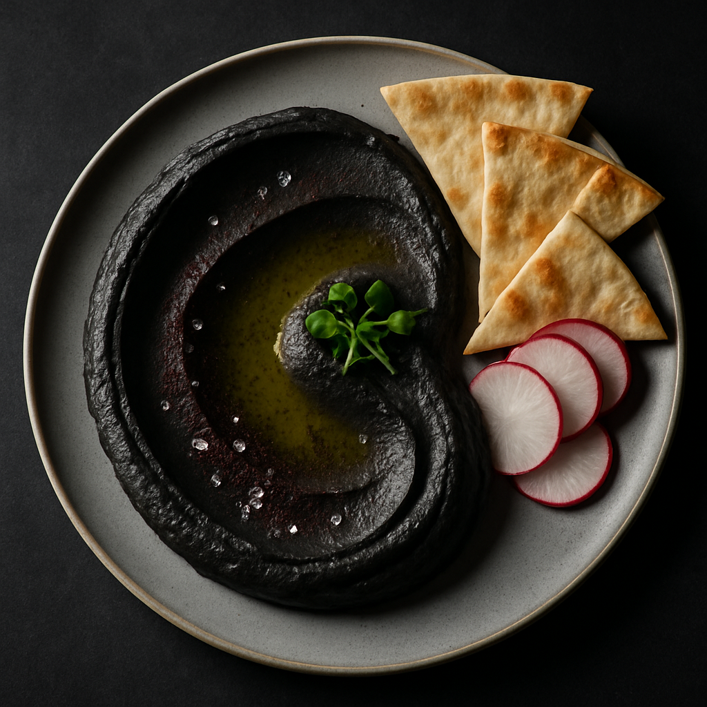 Silky Smooth Black Bean Puree Dip