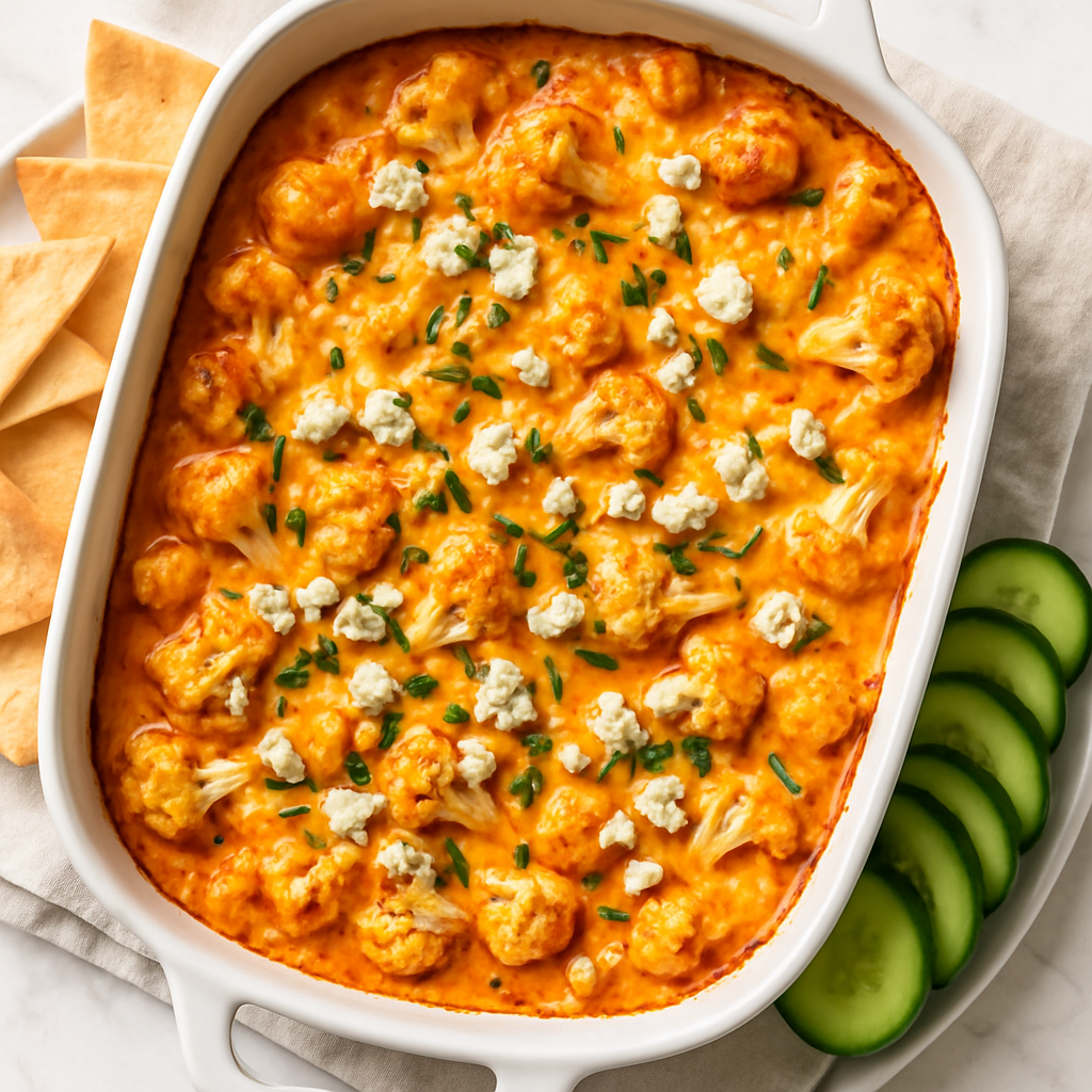 Buffalo Cauliflower Dip (Vegetarian)