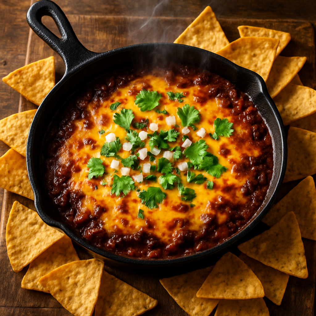 Texas-Style No-Bean Chili Cheese Dip