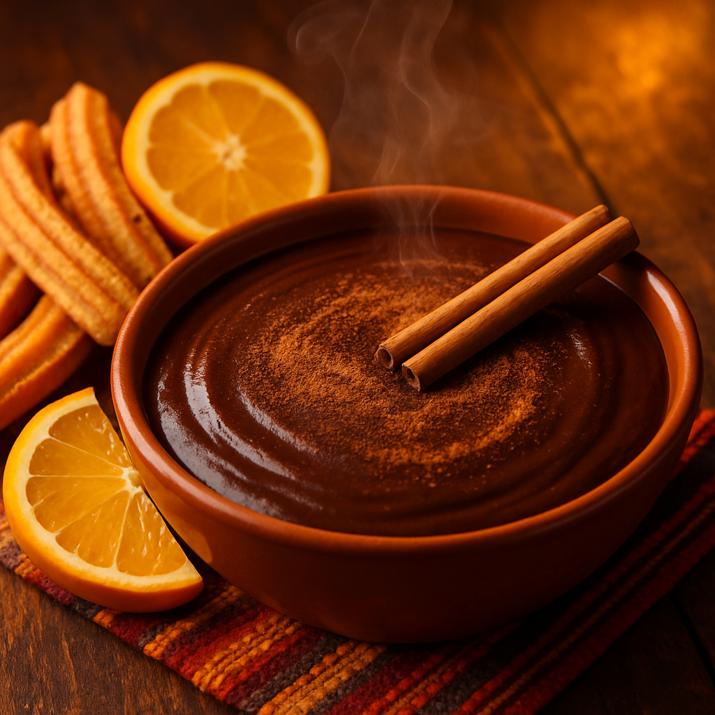 Mexican Hot Chocolate Dip with Cinnamon