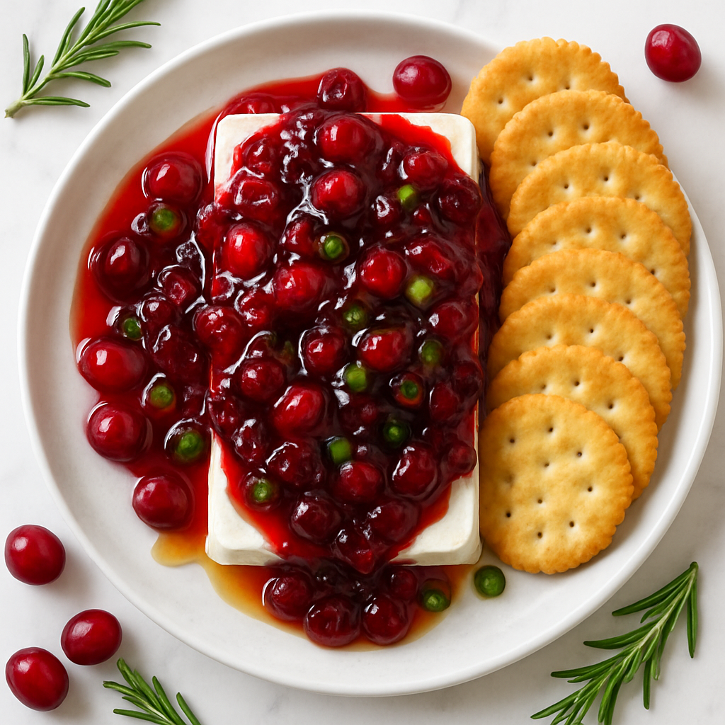 Cranberry Jalapeño Cream Cheese Dip