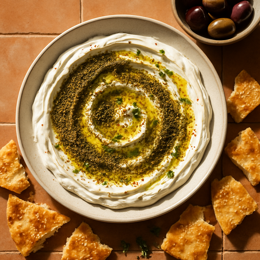 Za'atar and Olive Oil Labneh Dip