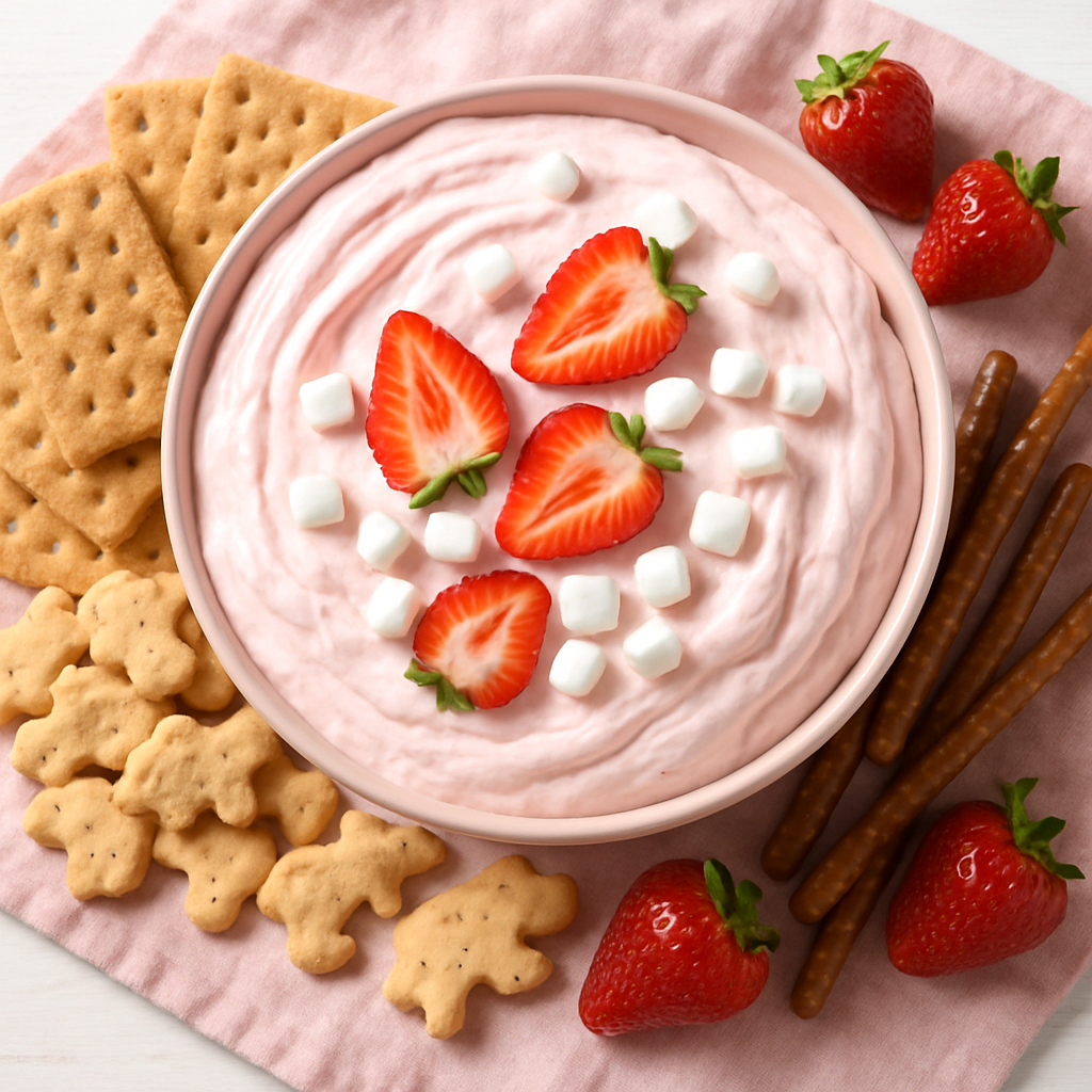 Strawberry Marshmallow Fluff Dip