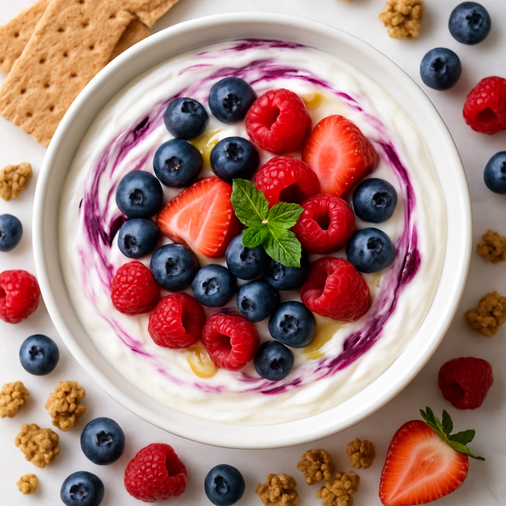 Mixed Berry Greek Yogurt Dip