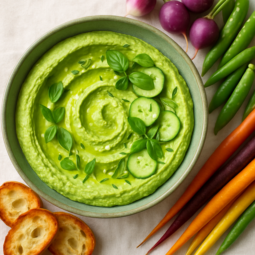 Avocado Green Goddess Hummus