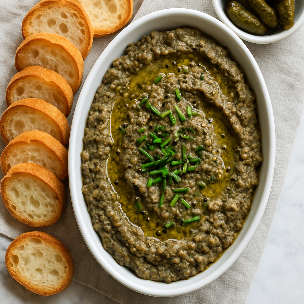 French Green Lentil Dip with Dijon