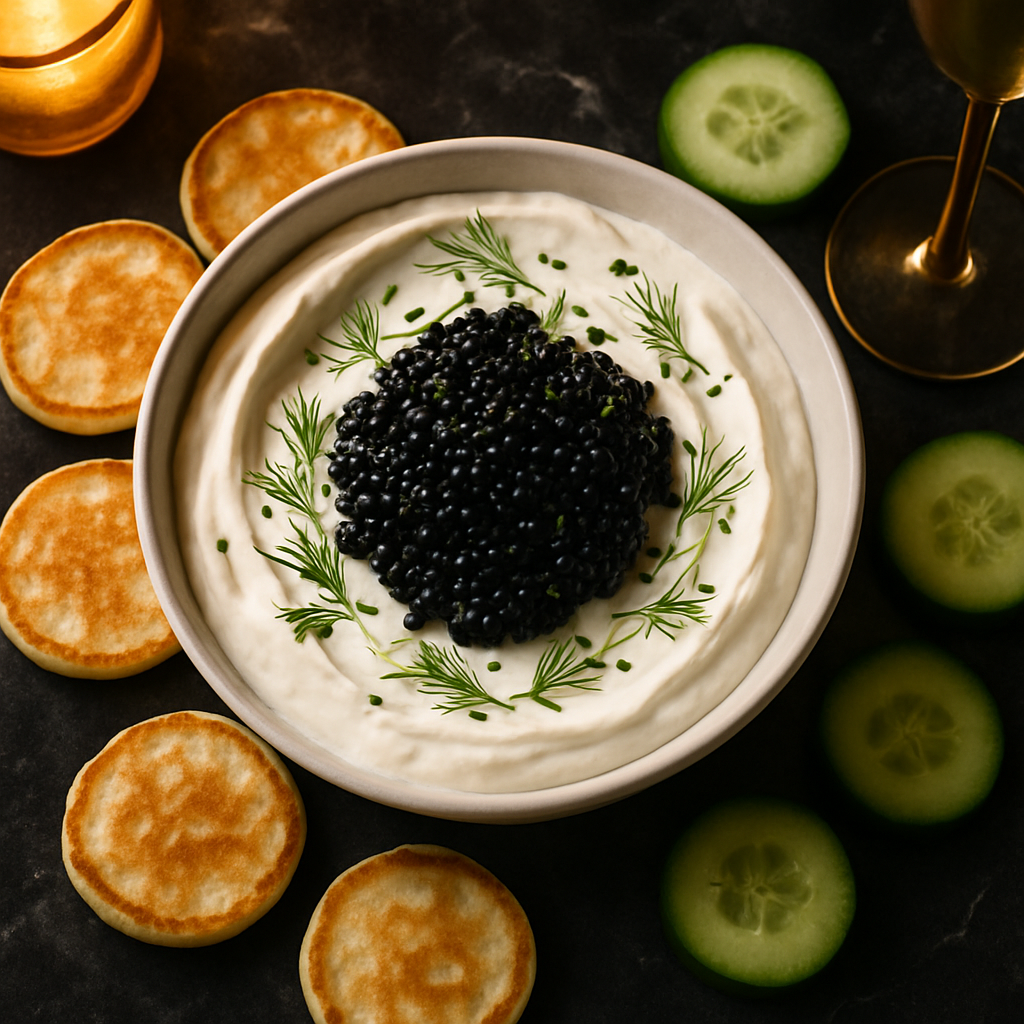 Caviar and Crème Fraîche Dip