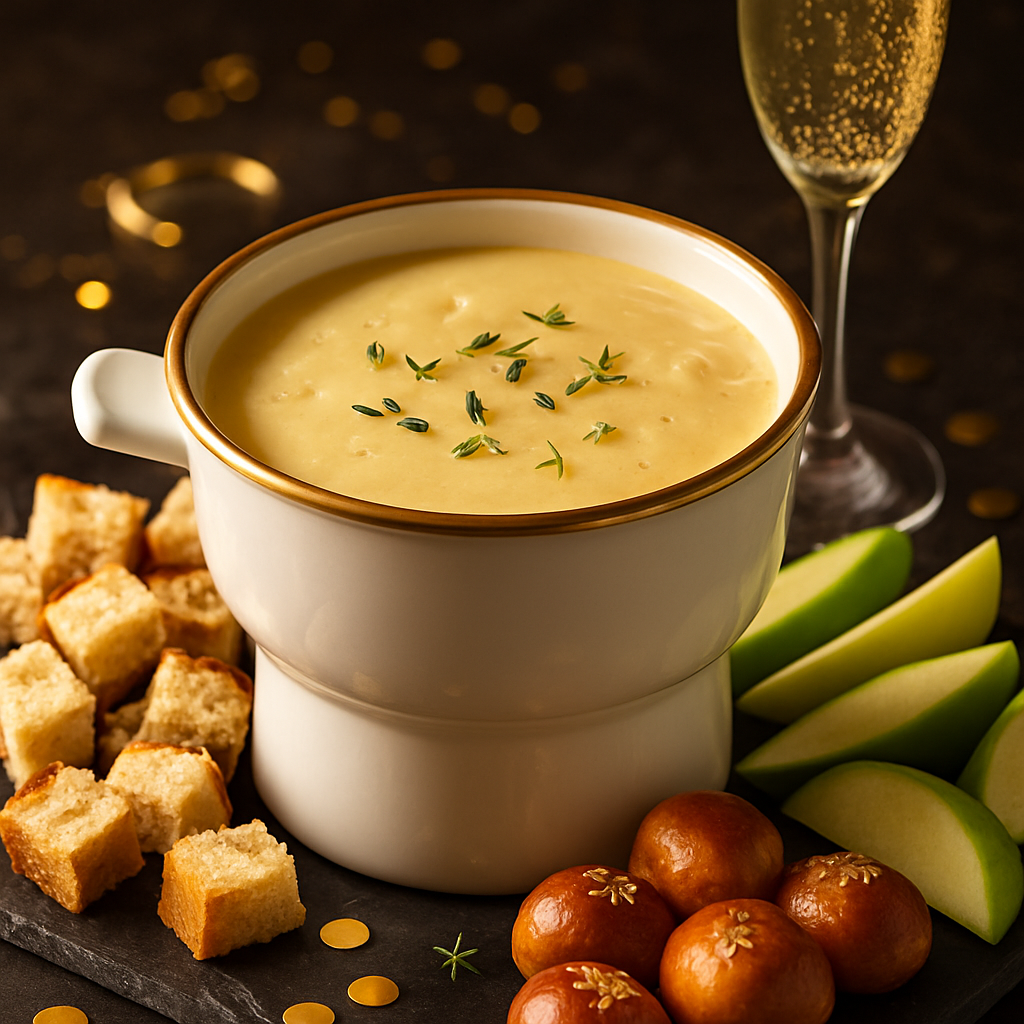 Champagne and Brie Fondue