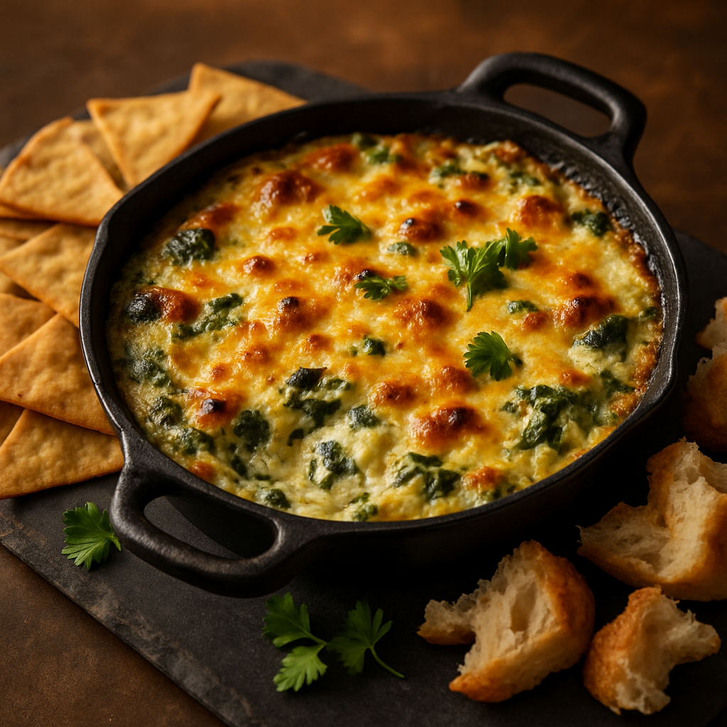 Baked Spinach and Artichoke Cheese Dip