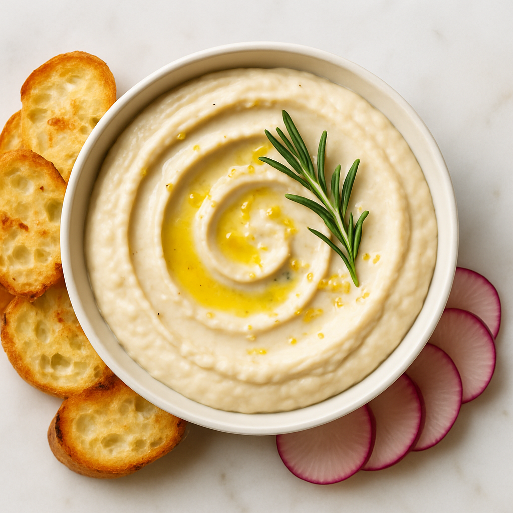 Roasted Garlic and White Bean Dip