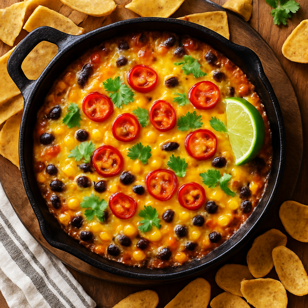 Turkey Day Corn and Black Bean Dip