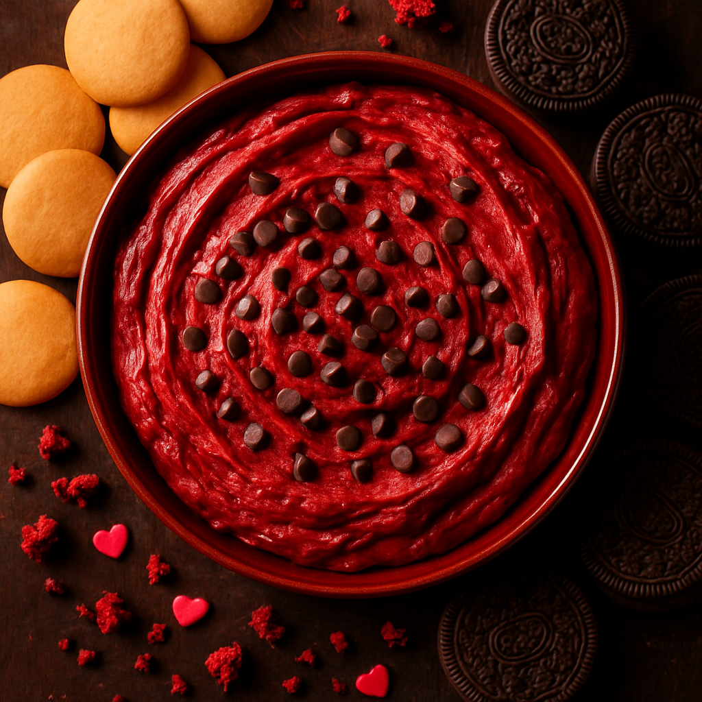 Red Velvet Cake Batter Dip