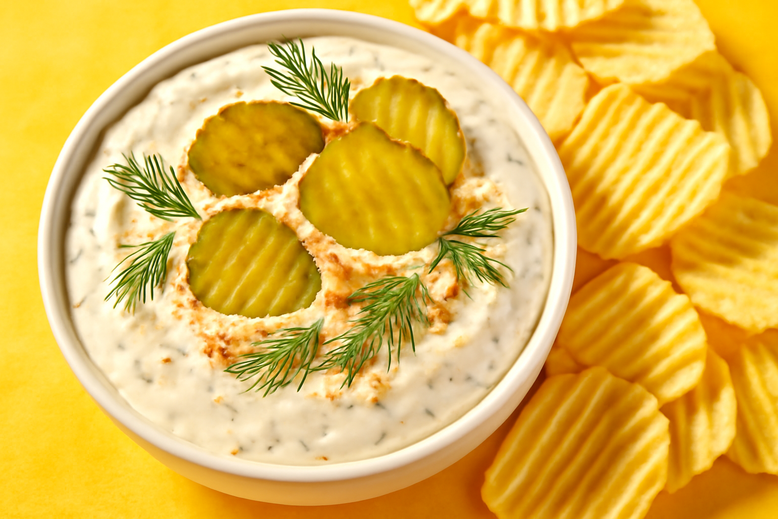 Dill Pickle Sour Cream Dip: The Tangy, Briny Dip Pickle Lovers Can't Stop Eating