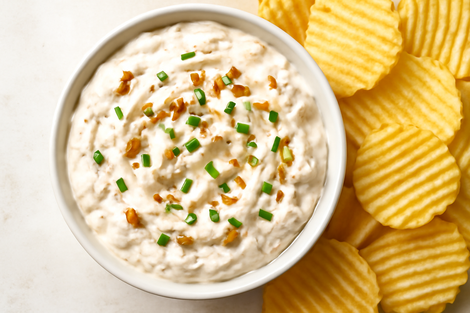 Homemade Onion Dip: Better Than the Packet, Ready in 40 Minutes