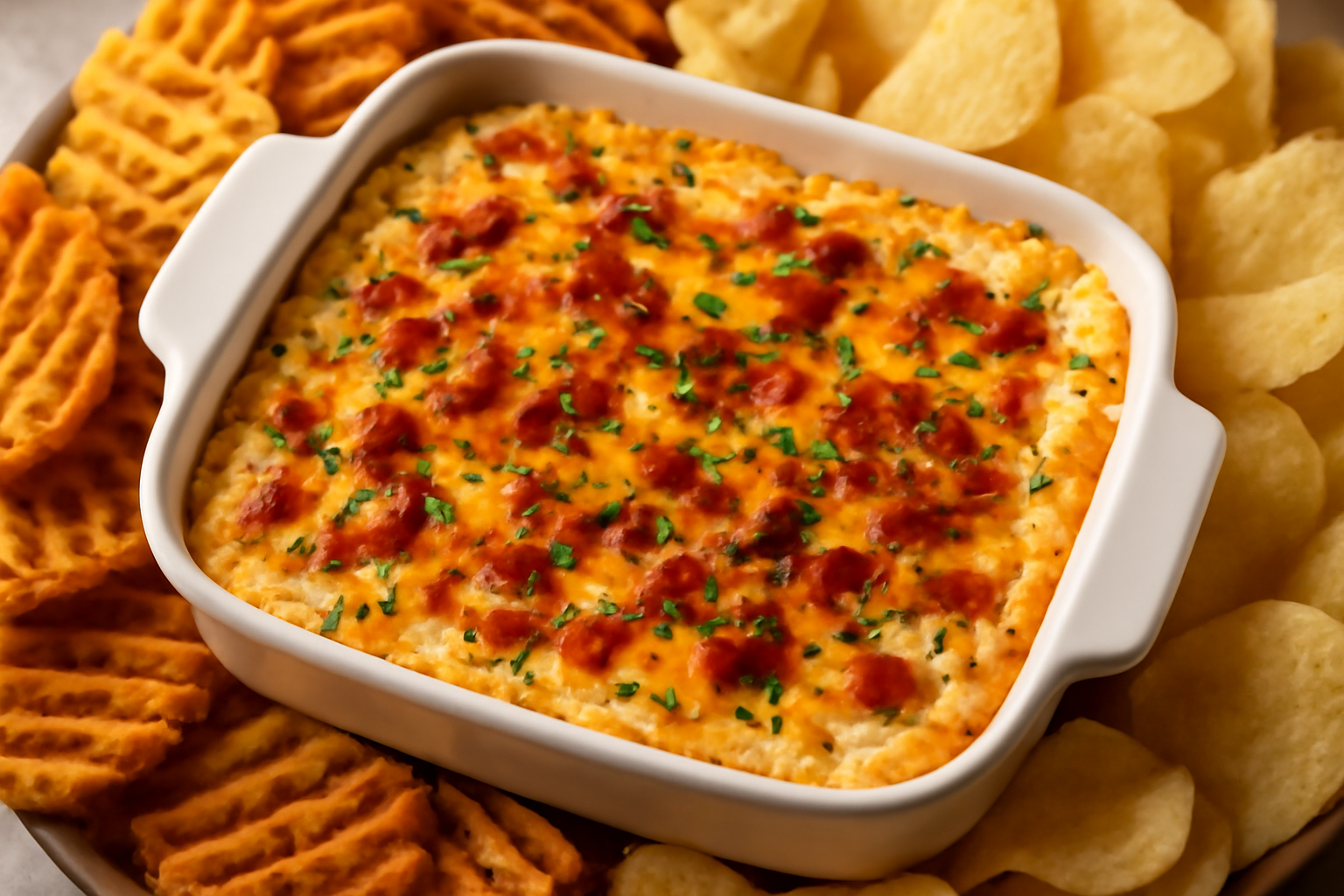 Loaded Baked Potato Dip: All Your Favorite Toppings, Scoopable