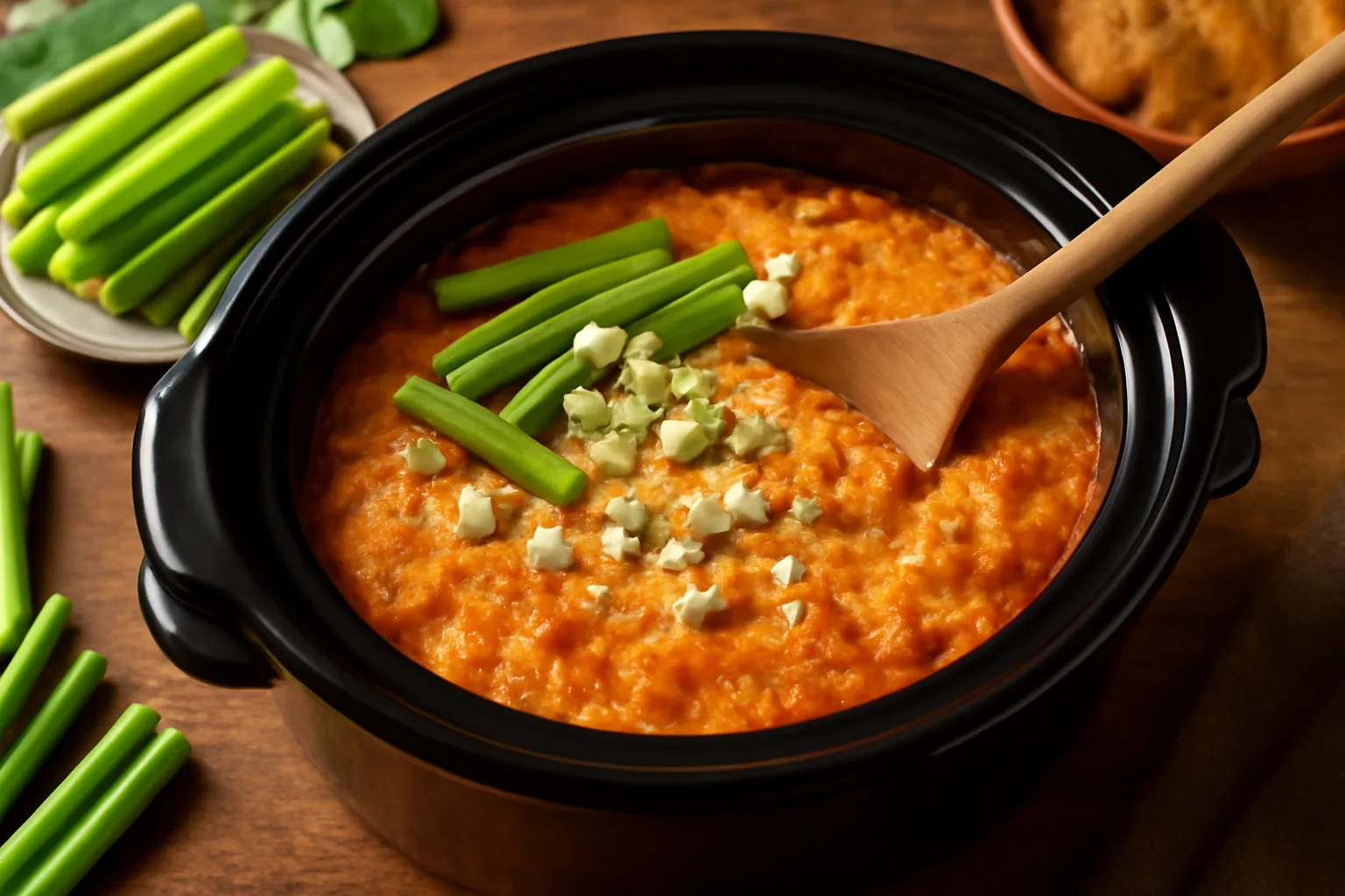 Slow Cooker Buffalo Chicken Dip: The Set-It-and-Forget-It Party Hero