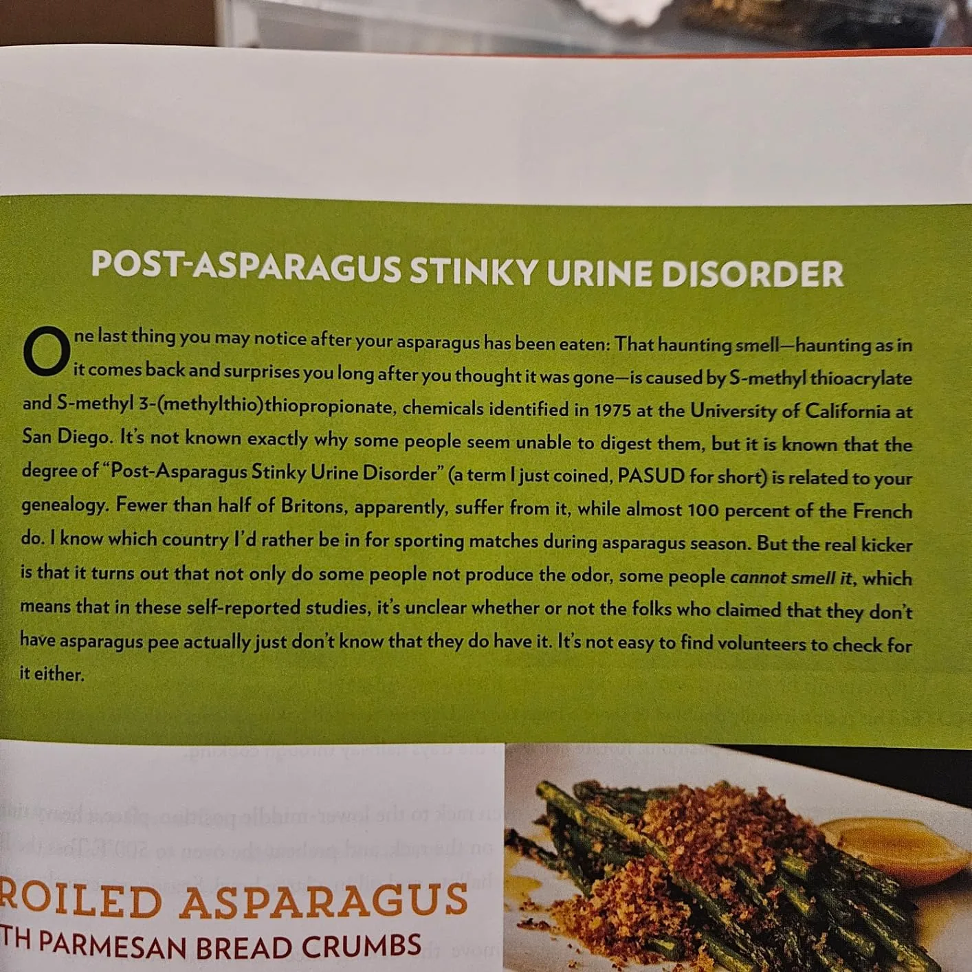 Customer photo of The Food Lab cookbook open to a chapter about cheese and queso recipes