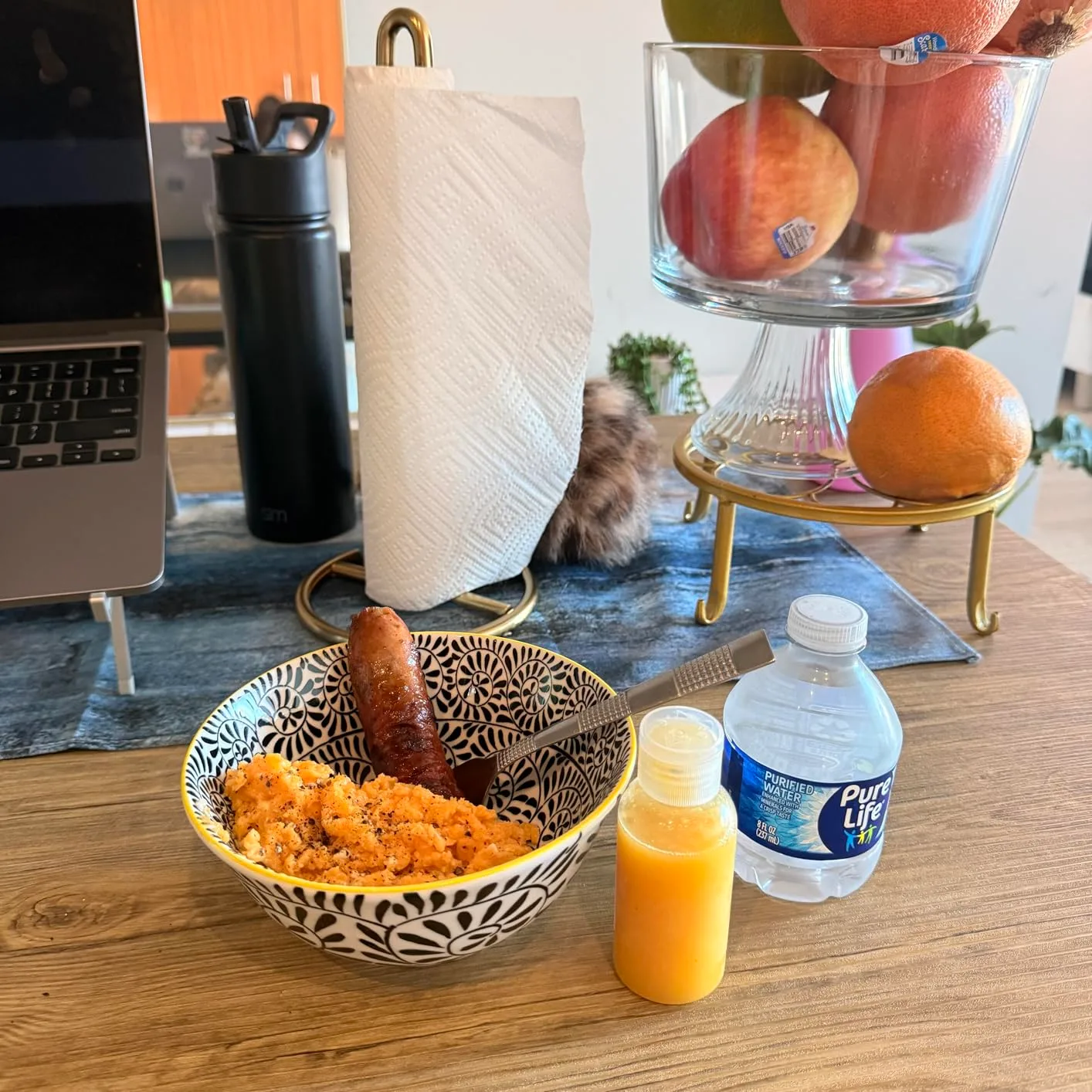 Customer photo of seven layer dip in a serving dish at a party gathering