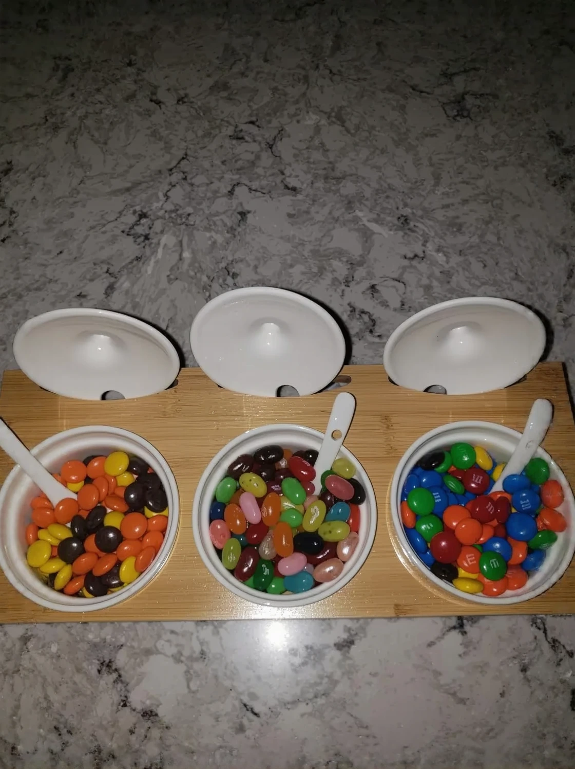 Customer photo of cream cheese dessert dip served in decorative bowl at party