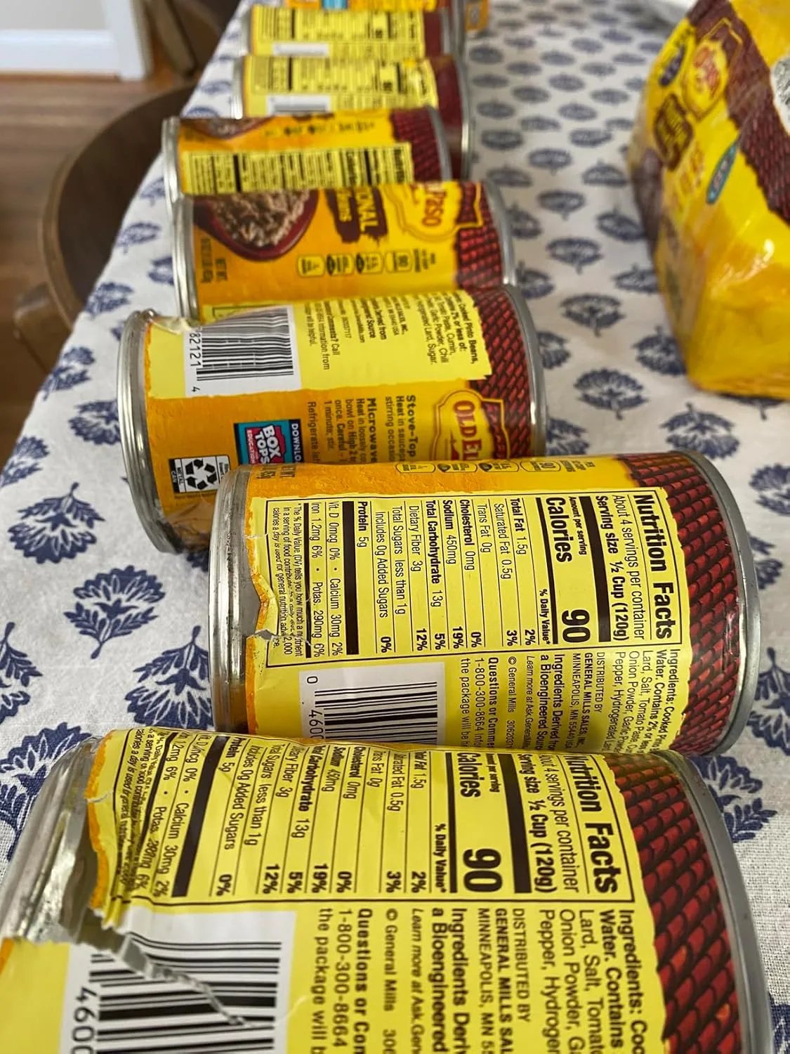 Customer photo of baked bean dip in serving dish at a party gathering