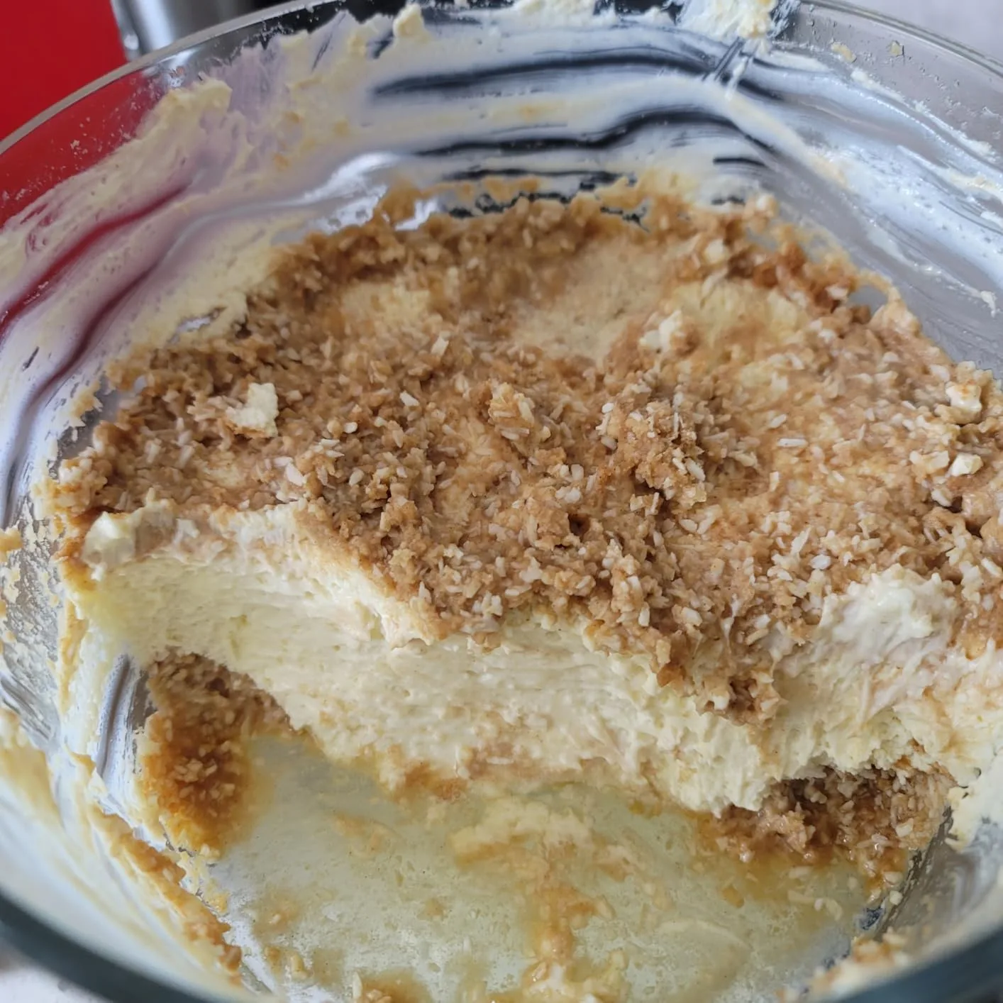 Customer photo of large-batch buffalo chicken dip served in a slow cooker for party