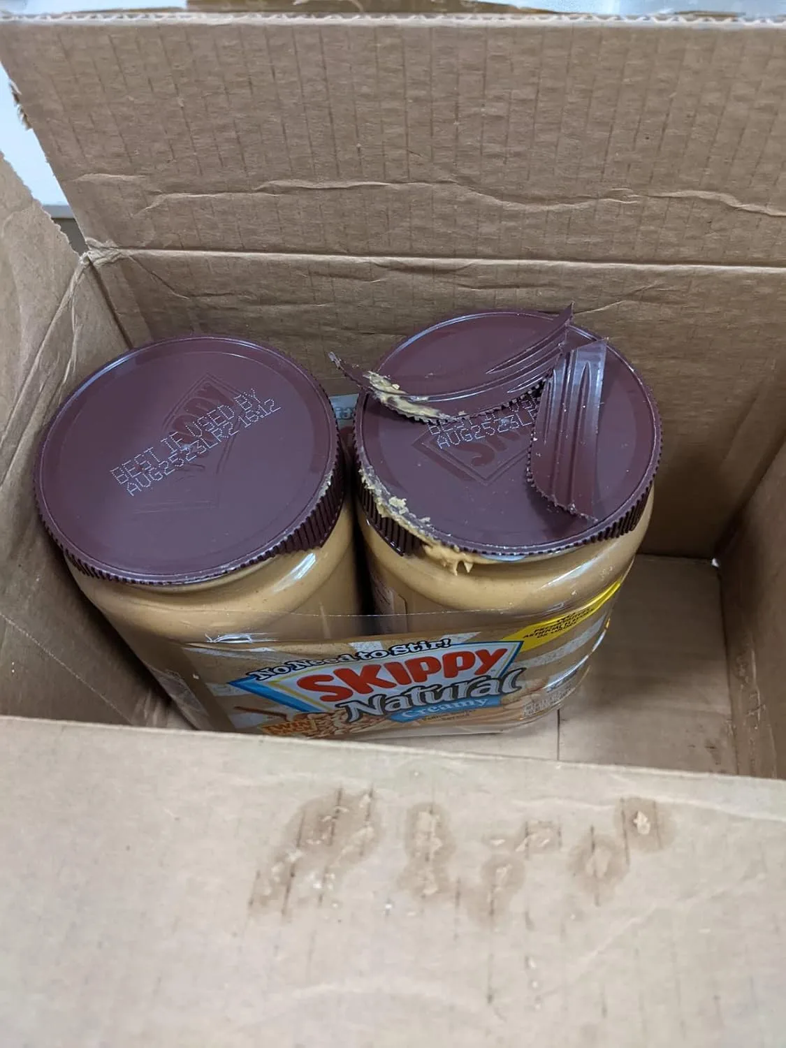 Customer photo of Thai peanut dipping sauce jar with creamy peanut sauce visible