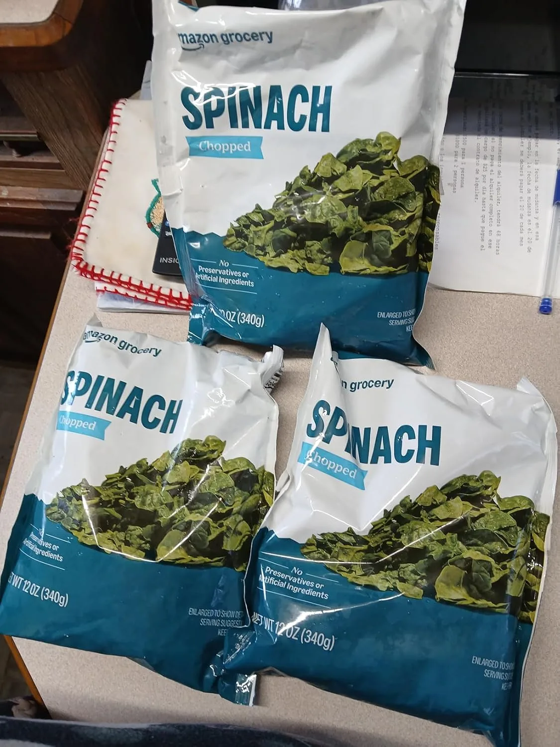 Customer photo of spinach dip in serving bowl with crackers and vegetables