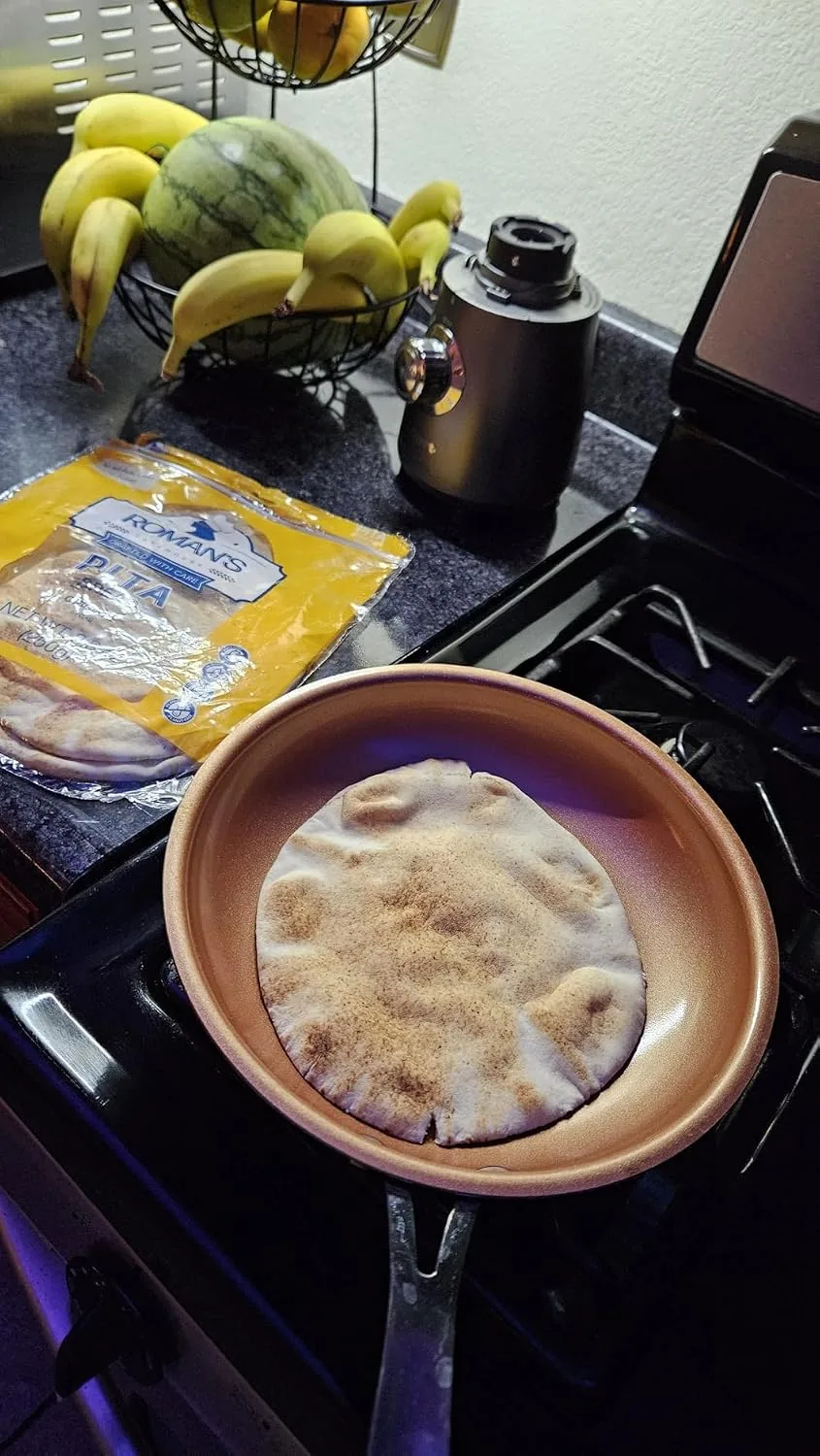 Customer photo of homemade pita chips in three varieties arranged on a plate