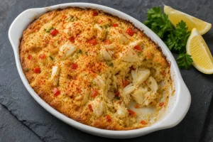 Crab Imperial Casserole: Baked Hot and Fast So the Lumps Survive