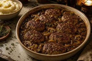 Salisbury Steak Casserole: Tender Patties in a Gravy That Doesn’t Break