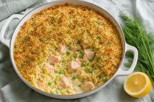 Salmon Casserole: Pull It Early and Let It Finish on the Counter